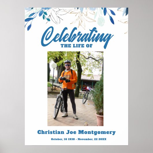 Foto-Beerdigung Poster (Vorne)