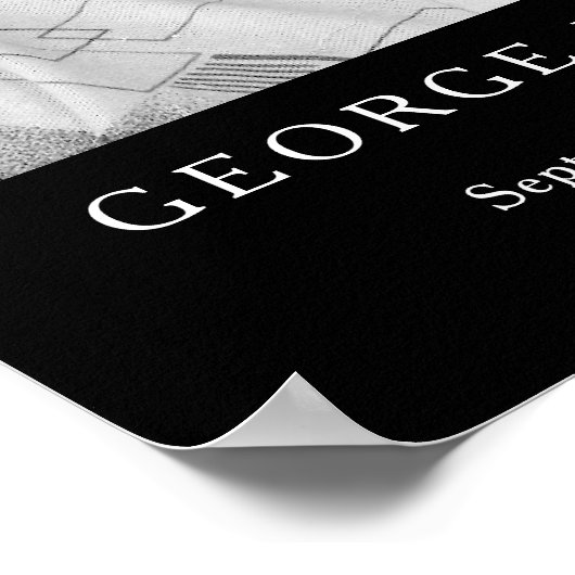 Foto-Beerdigung Poster (Ecke)