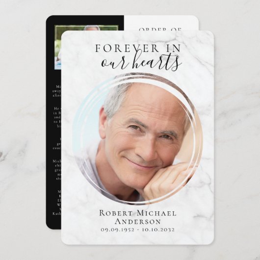 Foto-Beerdigung Programm (Vorne/Hinten)