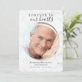 Foto-Beerdigung Programm (Stehend Vorderseite)