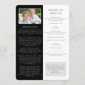 Foto-Beerdigung Programm (Rückseite)