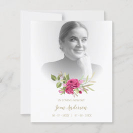 Foto Beerdigung Romantische Blumengarten in Rosa