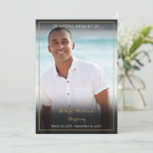 Foto-Beerdigungsgebet Dankeskarte (Stehend Vorderseite)