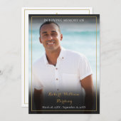 Foto-Beerdigungsgebet Dankeskarte (Vorne/Hinten)