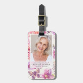 Foto-Beerdigungsgebet Gepäckanhänger (Vorderseite vertikal)