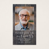 Foto-Beerdigungskarte (Vorderseite)