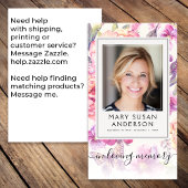 Foto-Beerdigungskarte