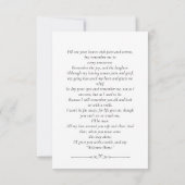 Foto-Beerdigungskarte (Rückseite)