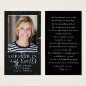 Foto-Beerdigungskarte (Vorne & Hinten)