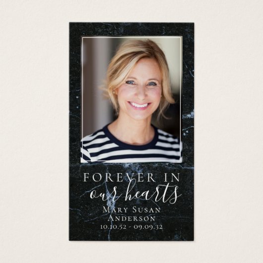 Foto-Beerdigungskarte (Vorderseite)