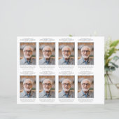 Foto Beerdigungskarte 4,25x2,5-Zoll-VORLAGE (Stehend Vorderseite)