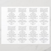 Foto Beerdigungskarte 4,25x2,5-Zoll-VORLAGE (Rückseite)