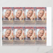 Foto Beerdigungskarte 4,25x2,5-Zoll-VORLAGE (Vorderseite)