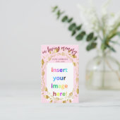 Foto-Beerdigungskarte für das individuell anpassba Visitenkarte (Stehend Vorderseite)