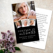 Foto Beerdigungskarte für immer in unserem Herzen