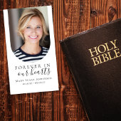 Foto Beerdigungskarte für immer in unserem Herzen