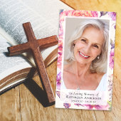 Foto-Beerdigungskarte Telefonnummerkarte