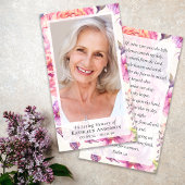 Foto-Beerdigungskarte Telefonnummerkarte