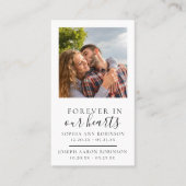 Foto-Beerdigungskarte Visitenkarte (Vorderseite)