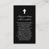 Foto-Beerdigungskarte Visitenkarte (Rückseite)