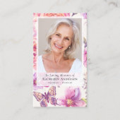 Foto-Beerdigungskarte Visitenkarte (Vorderseite)