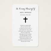 Foto-Beerdigungskarten (Rückseite)