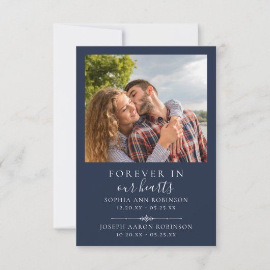 Foto-Begräbniskarte (Vorderseite)