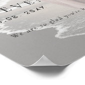 Foto BEGRÜSST UNSERE WEDING Poster (Ecke)