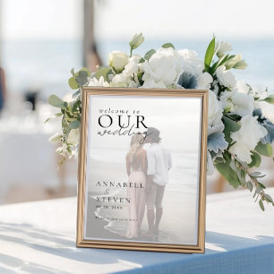 Foto BEGRÜSST UNSERE WEDING Poster