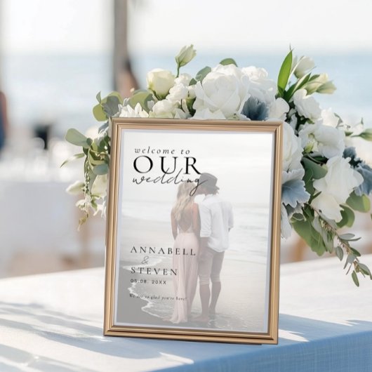 Foto BEGRÜSST UNSERE WEDING Poster