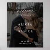 Foto-Begrüßungszeichen für Hochzeitsgeschichten Poster (Vorne)