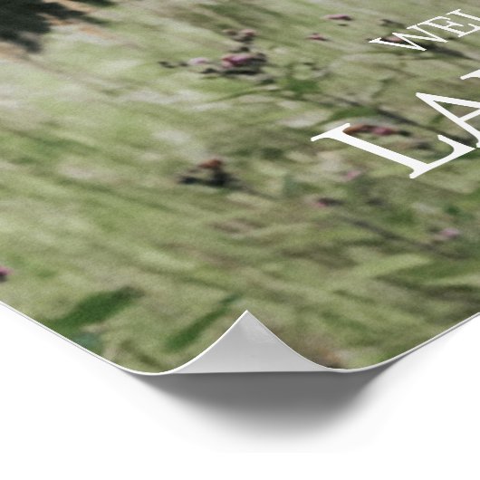 Foto Begrüßungszeichen Poster (Ecke)