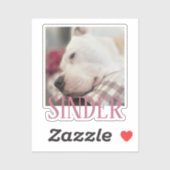 Foto behalten Personalisiert Aufkleber (Blatt)