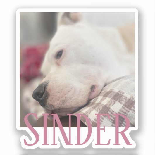 Foto behalten Personalisiert Aufkleber (Vorderseite)