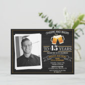 Foto Beifall und Biere Einladung Erwachsene Mann P (Stehend Vorderseite)