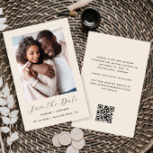 Foto Beige QR Save the Date