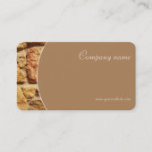 Foto beige QR Visitenkarte aus Minimalistischem St (Vorderseite)