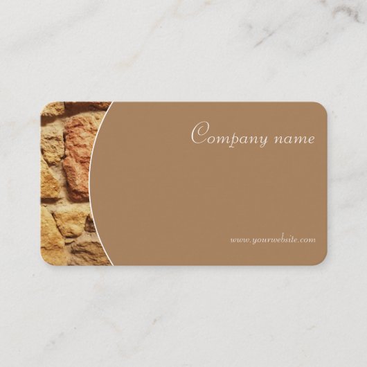 Foto beige QR Visitenkarte aus Minimalistischem St (Vorderseite)