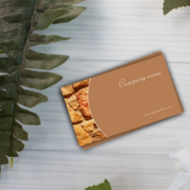 Foto beige QR Visitenkarte aus Minimalistischem St