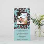 Foto Beilagen Karten ~ Danke Hochzeitblumen (Stehend Vorderseite)