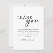 Foto Beileid Beerdigung Dankeskarte (Vorderseite)