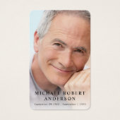 Foto Beileid Beerdigung Gedenkkarte (Vorderseite)