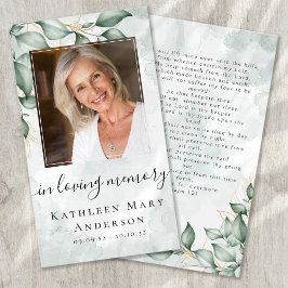 Foto Beileid Beerdigung Gedenkkarte