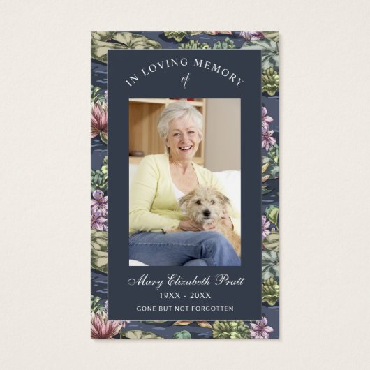 Foto Beileid Beerdigung Gedenkkarten (Vorderseite)