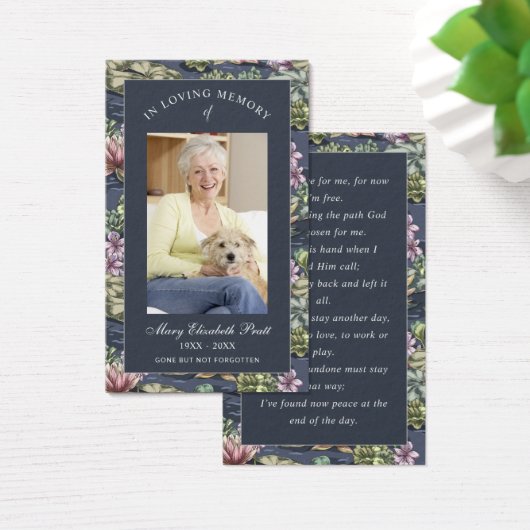 Foto Beileid Beerdigung Gedenkkarten (Schreibtisch)