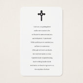 Foto Beileid Beerdigung Gedenkkarten (Rückseite)