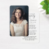 Foto Beileid Beerdigung Gedenkkarten (Schreibtisch)