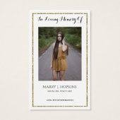 Foto Beileid Beerdigung Gedenkkarten (Vorderseite)