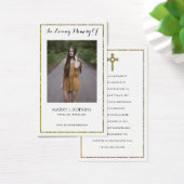 Foto Beileid Beerdigung Gedenkkarten (Schreibtisch)