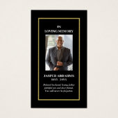 Foto Beileid Beerdigung Gedenkkarten (Vorderseite)